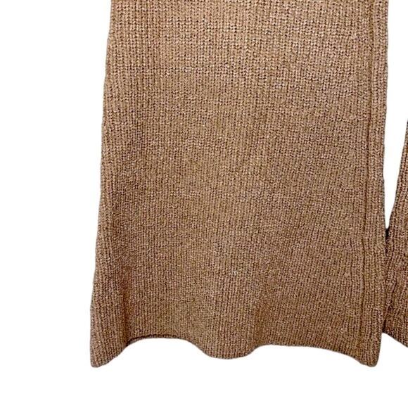 NWT SER•O•YA Brown London Pants Knit Flare High Rise Slight V Waist Size Large‎ - Picture 9 of 15